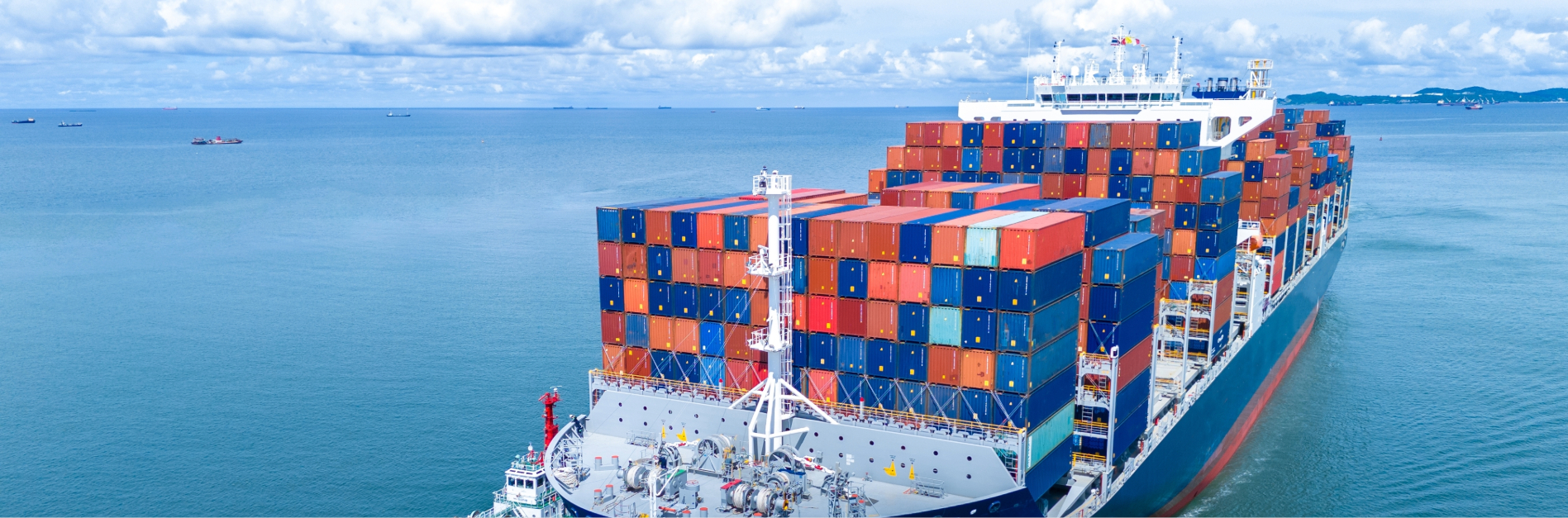 Ocean freight and sea freight transport services